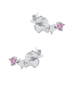 October Birthstone Silver Stud Earring STS-6805